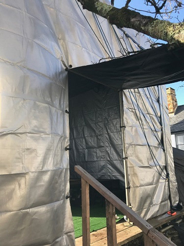 Heavy Duty Tarpaulin 270gsm – Black Silver 100% Waterproof & UV-Resistant Cover for Roofing, Boats, and Construction - Image 4